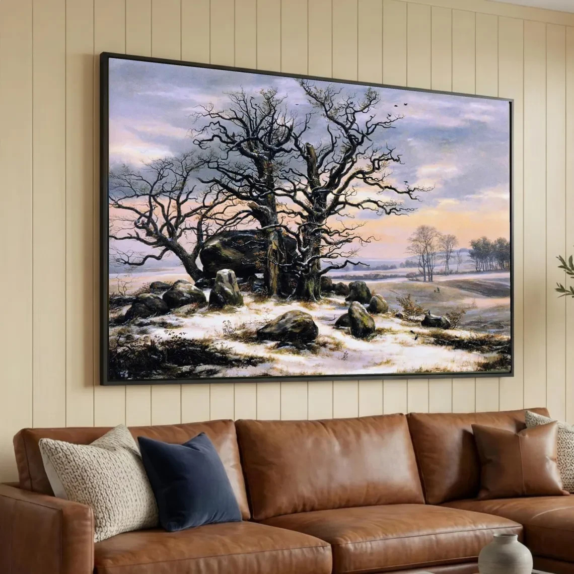 Caspar David Friedrich Winter Landscape Canvas Art, Romanticism Style gallery