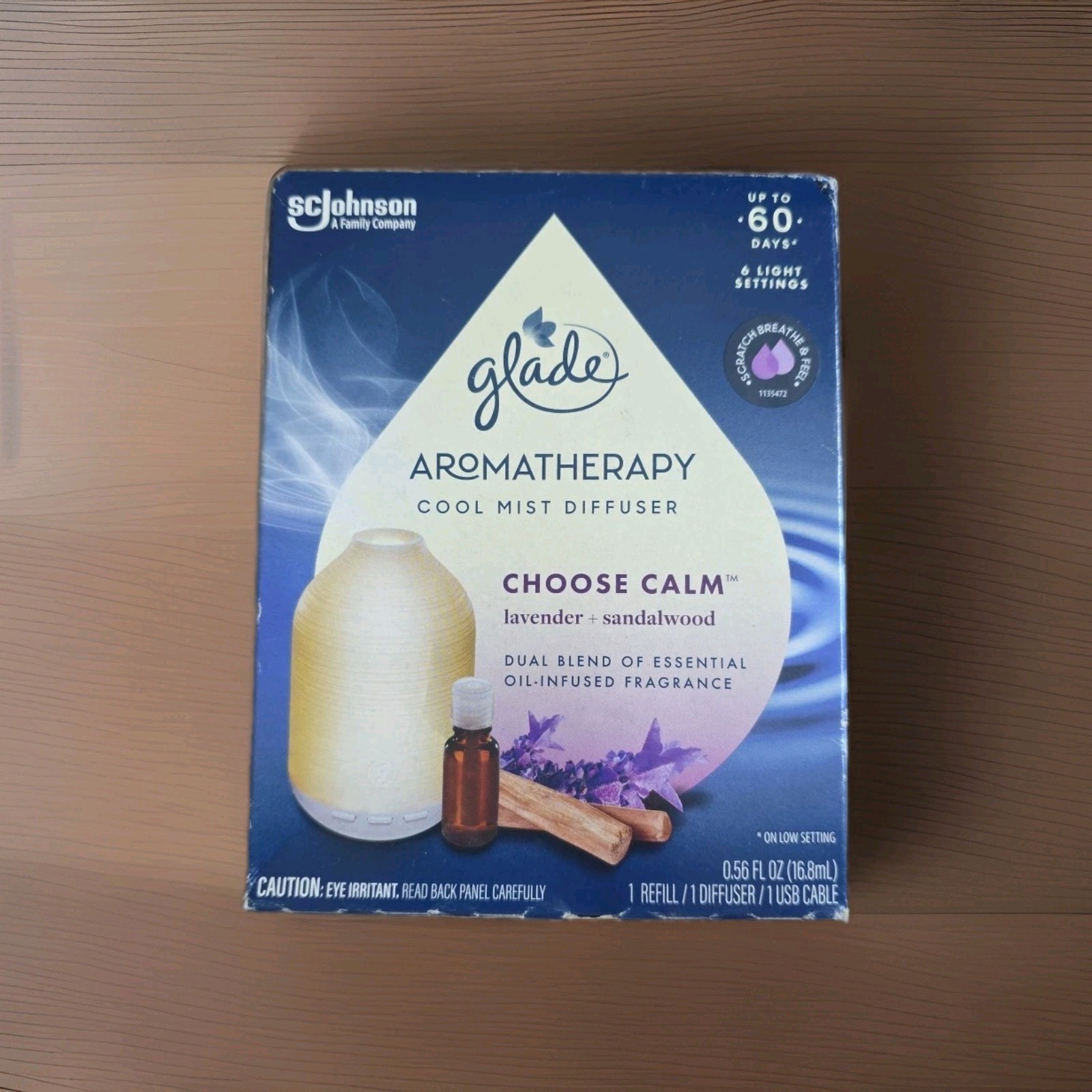 Glade Aromatherapy Essential Oil Diffuser with 1 Refill Lavender & Sandalwood gallery