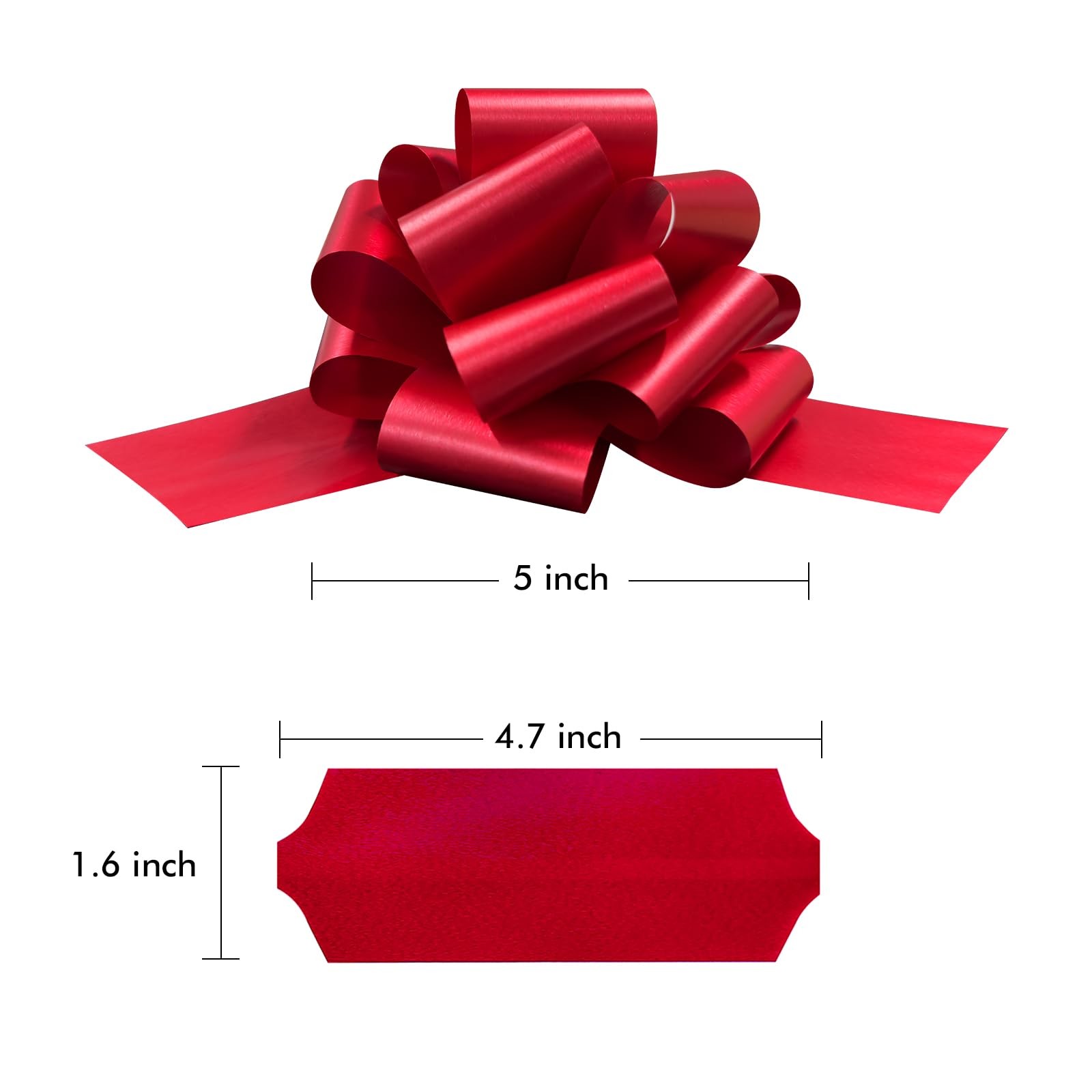 SIMISI RIBBON 24 Pcs Christmas Bows 1 Count (Pack of 24), Style A+b-24 Pieces gallery