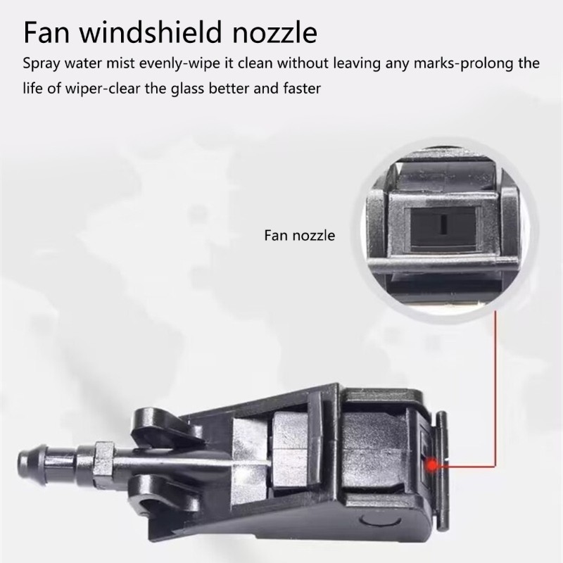 Windshield Washer Jet Nozzle for B5 Golf 6RD955985 6E0955985A Long Lasting Use gallery