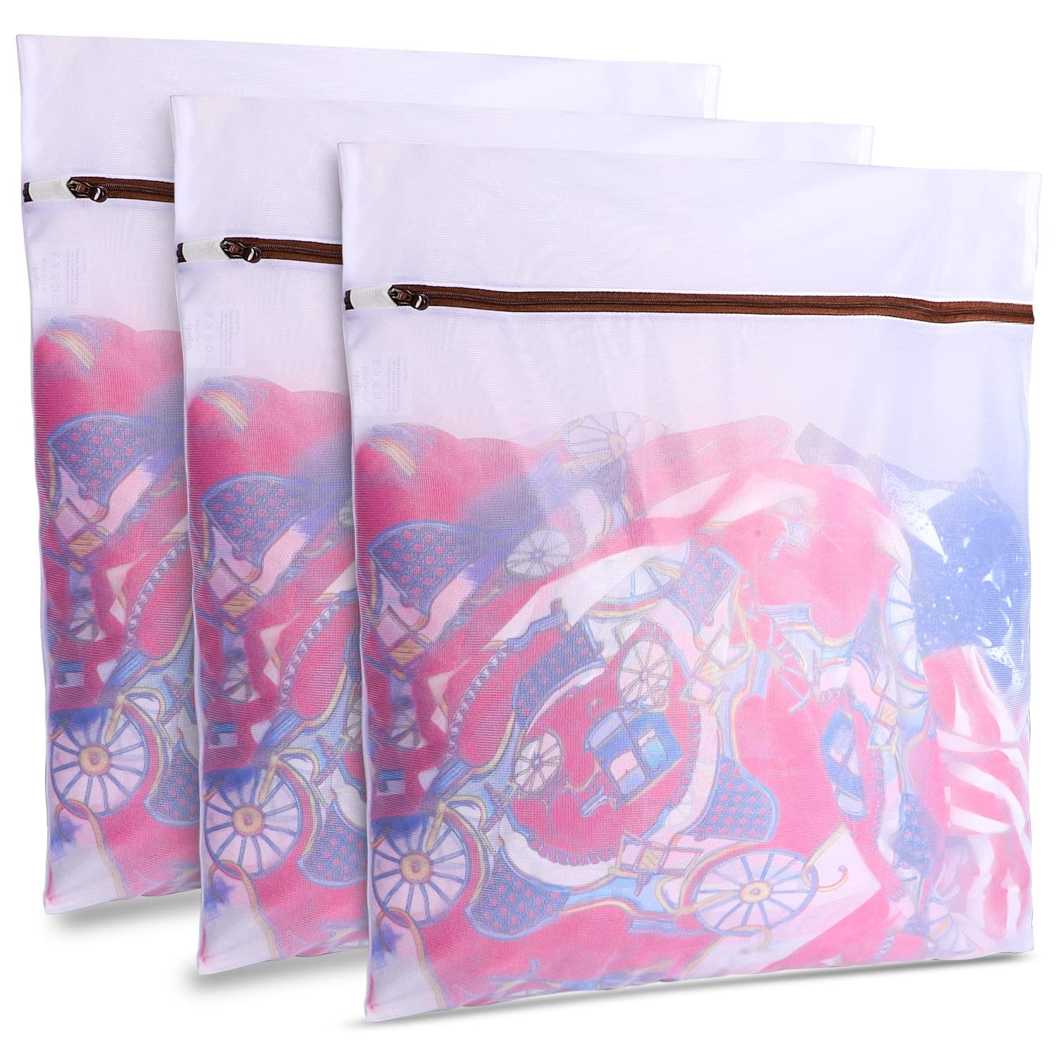 GOGOODA 3 PCS Extra Large Delicates Bag for Washing Mesh Wash Bags for Travel, gallery