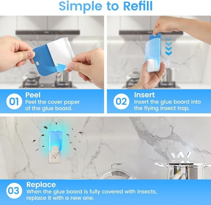 10 Pack Refill Cartridges Compatible with Raid Essentials Flying Insect Light gallery