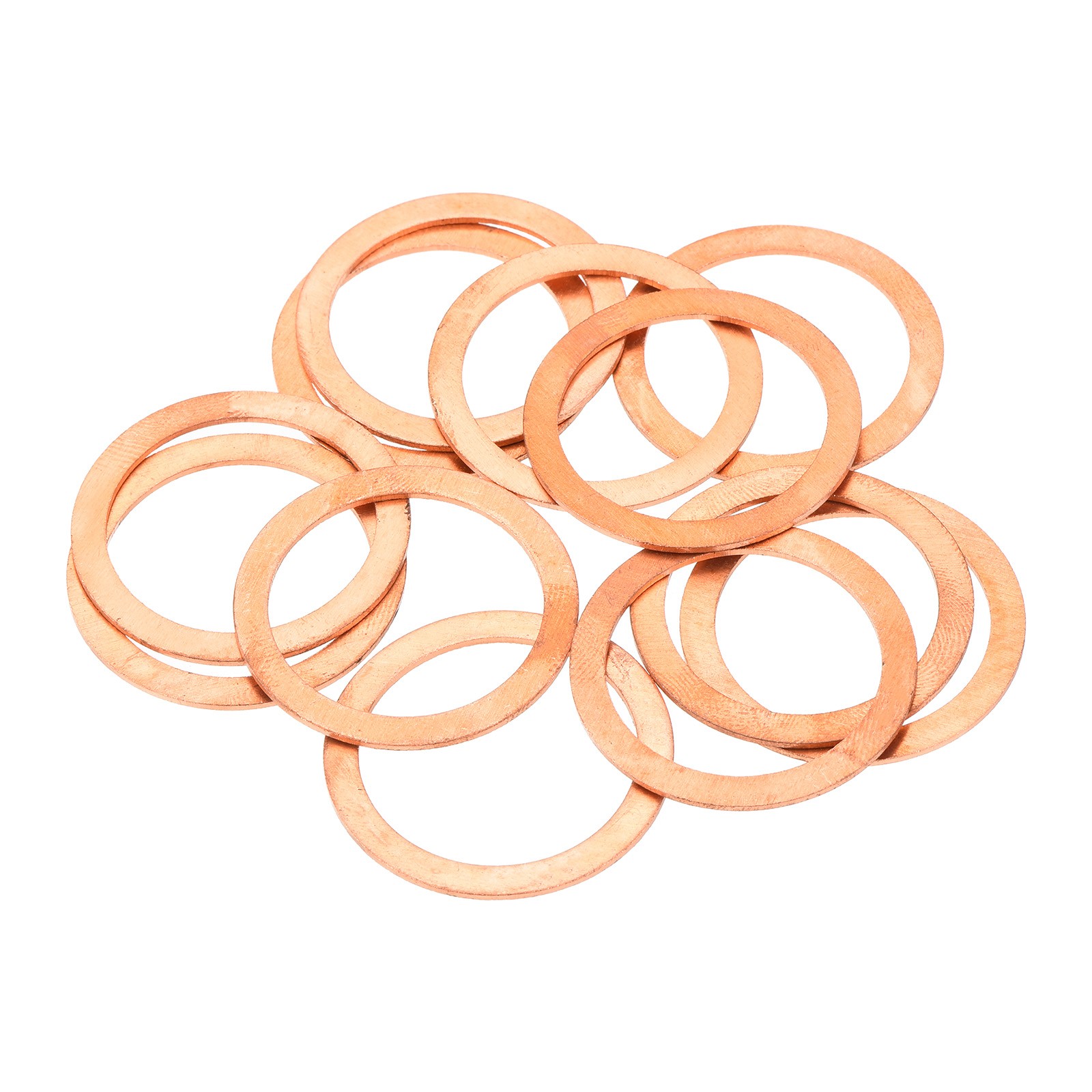 12 Pcs Flat Copper Washers 25x32x1mm Copper Flat Sealing Ring Washers gallery