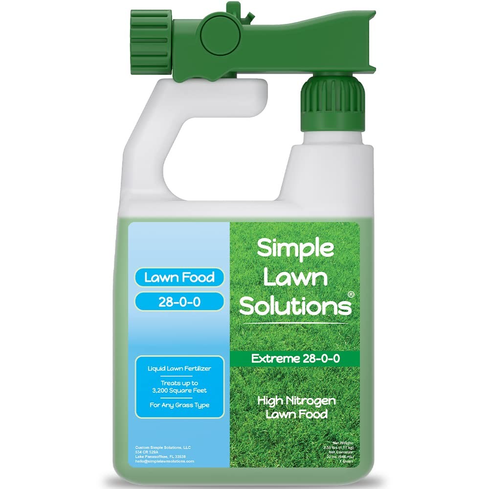 Liquid Lawn Fertilizer 28-0-0 High Nitrogen 32 Ounce - Covers 3,200 Sq Ft gallery