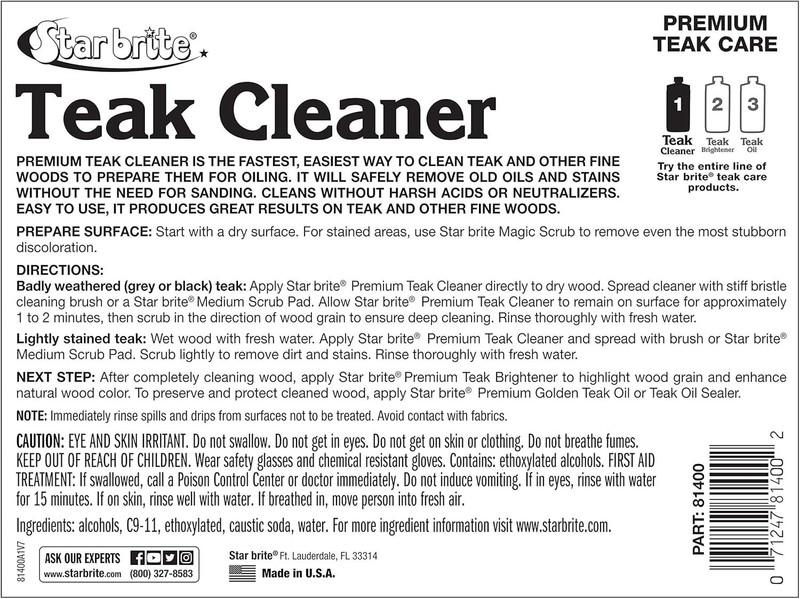 Teak Cleaner - Restore, Renew & Refresh Old Weathered Gray Teak Furniture & O... gallery