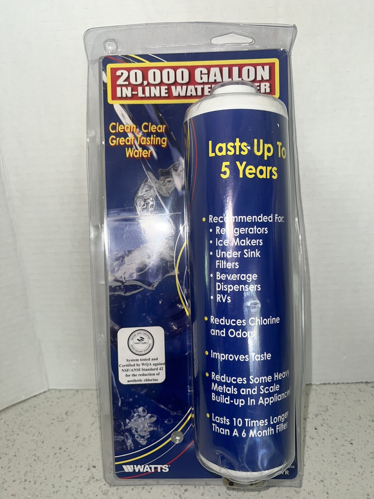 Premier Watts Inline Filter 20000 gal Water Filter For Commercial Coffee Maker gallery