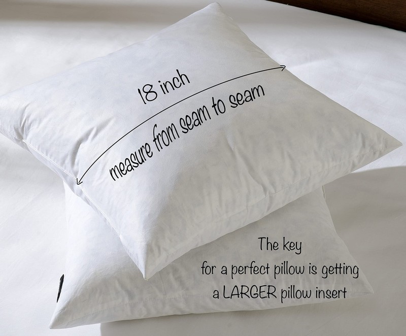 18x18 Decorative Throw Pillow Inserts-Down Feather Pillow Inserts-Square-Cotton gallery