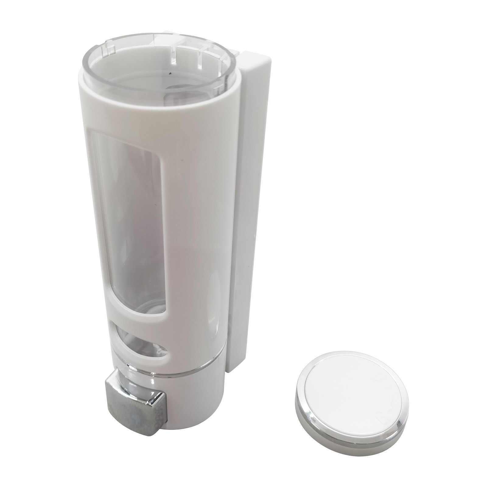 Manual Press Wall Mounted Single Head Soap Dispenser Bathroom Shower Gel Liquid gallery