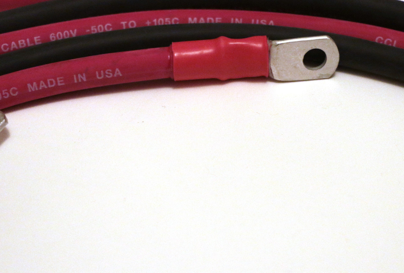 4 GA 3 Foot Power Inverter Cable Kit for RV 100% Copper 4000W Max MADE IN USA gallery