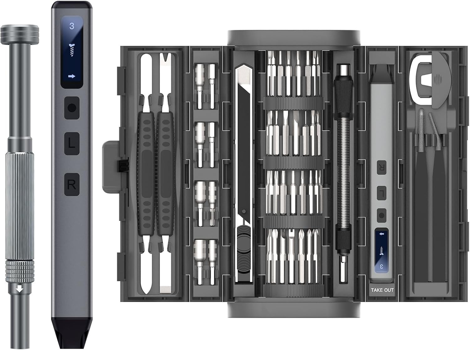 83 in 1 Precision Electric Screwdriver Cordless Set 71 Bits LED for Phone PC Too gallery