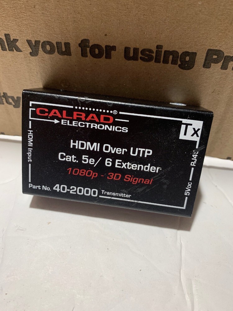 calrad hdmi over utpcat.5e/ 6 extenjder 1080p- 3d signal 40-2000/AS IS