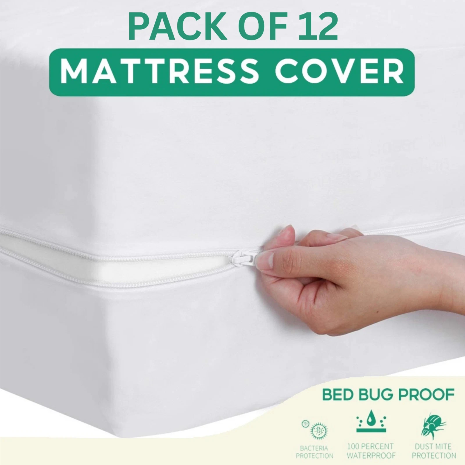 Zippered Mattress Encasement Waterproof Protector Hypoallergenic Mattress Cover gallery