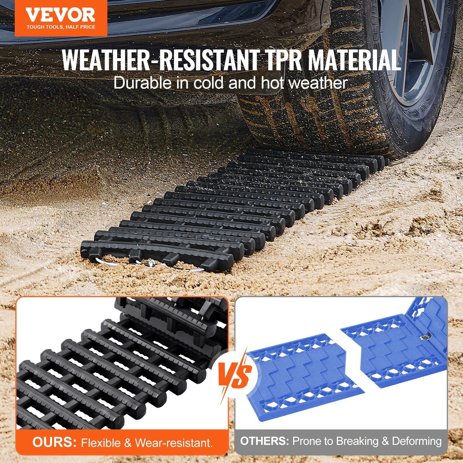 Reliable 7Ton TPR Recovery Boards 2PCS Strong and Elastic Build gallery