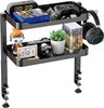 ARES WING 2 Tier Clamp On Desk Shelf 16 Inch Black gallery