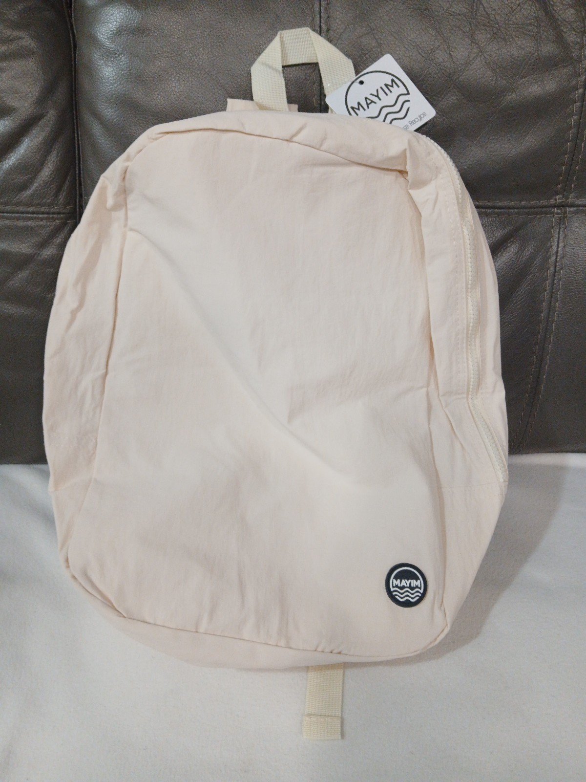 Mayim Lightweight Waterproof Backpack - Ivory 3