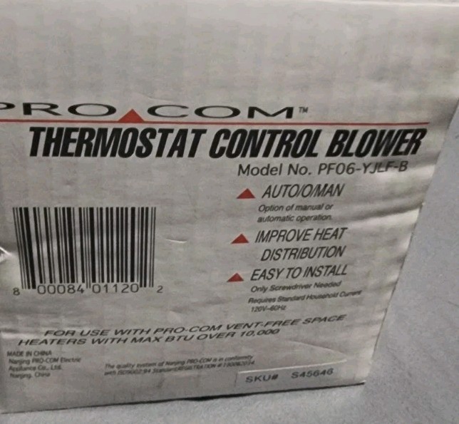 Pro Com Thermostat Control Blower Space Heater BTU OVER 10, 000 New gallery