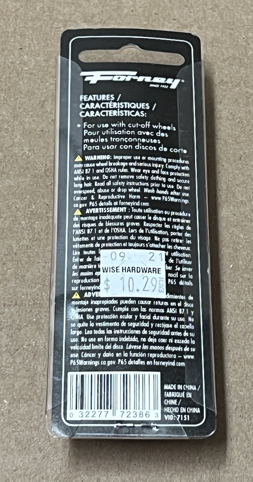 Forney 72386 Mandrel Set 1/4'' & 3/8'' Arbor Nos-Sealed gallery