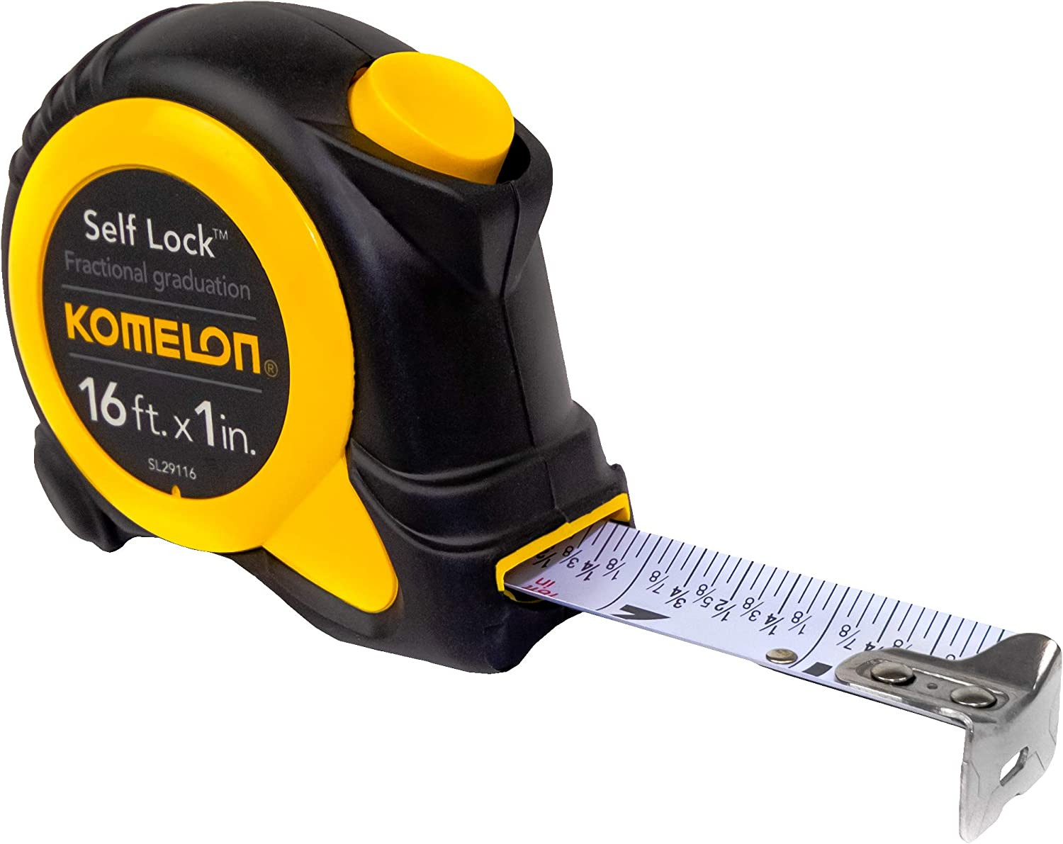 Self Locking Tape Measure 16 Ft Power Tape Nylon Coated Easy Read Fractions gallery