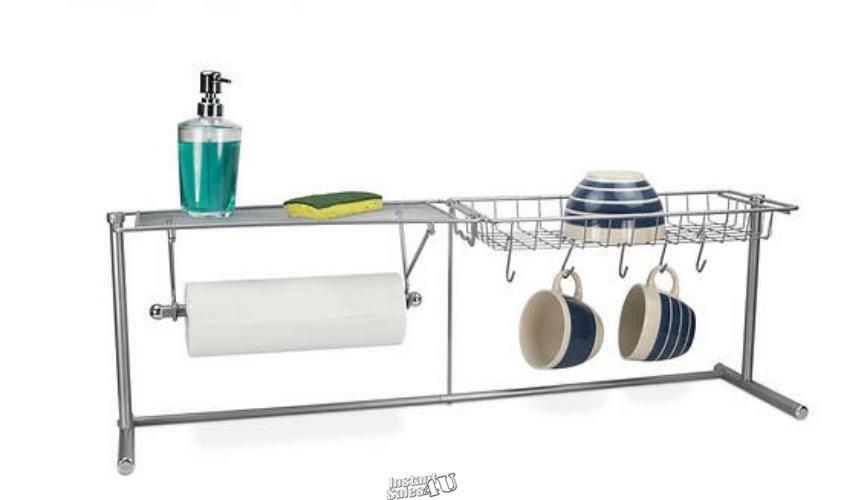 Home Basics-Over-the-Sink Kitchen Station 36.5"Lx9"Dx11.75"H Easy to Assemble gallery