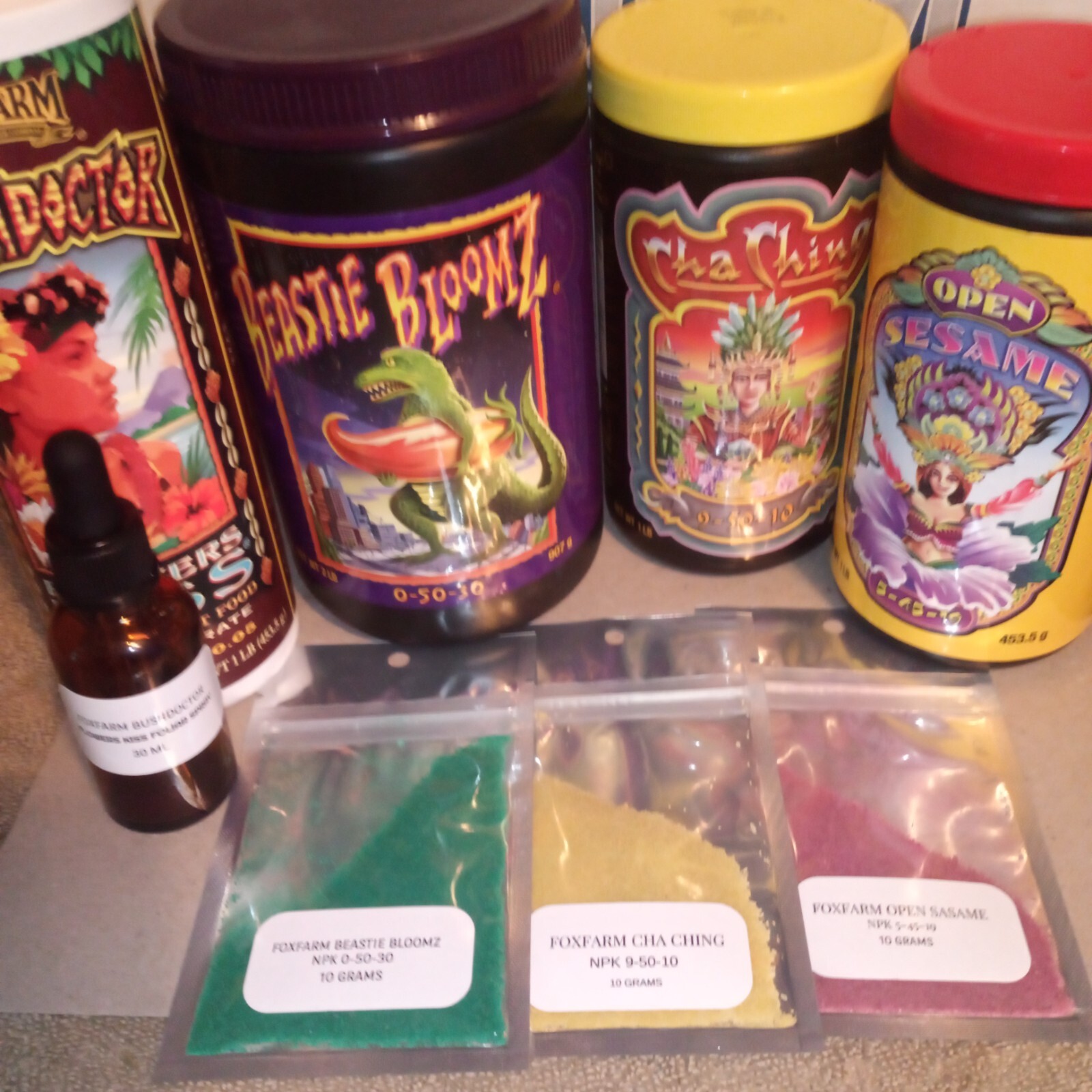 FoxFarm 4 Part Nutrient Kit Beastie Bloomz-Cha Ching-Open Sesame-Flower Kiss gallery