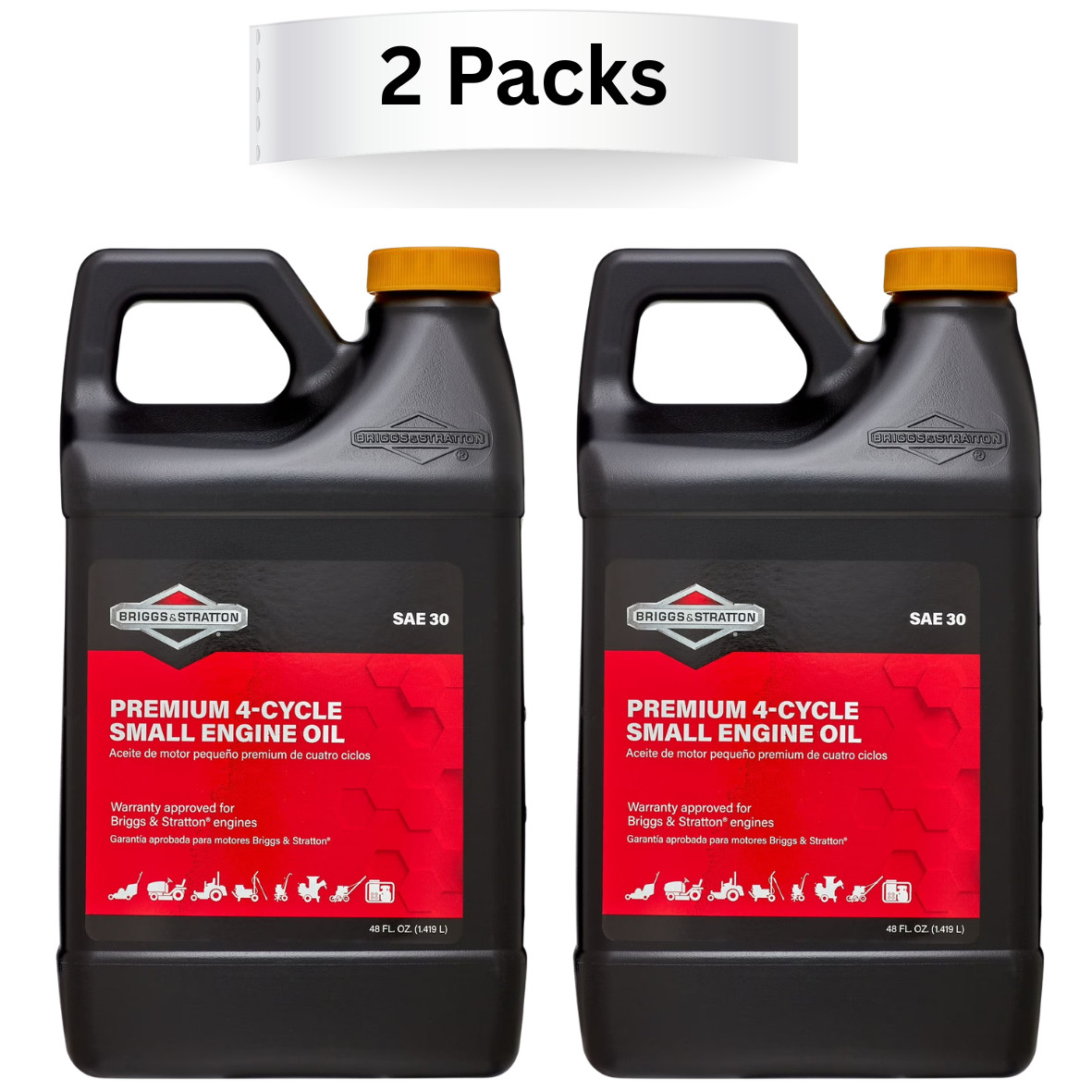 Briggs & Stratton 4-Cycle 48 Oz Oil SAE-30 for Small Engines pack of 2 gallery