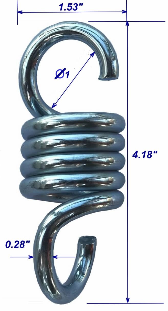 Alemon 800lbs Capacity Hammock Chair Spring, 4 Inch Porch Hammock, gallery