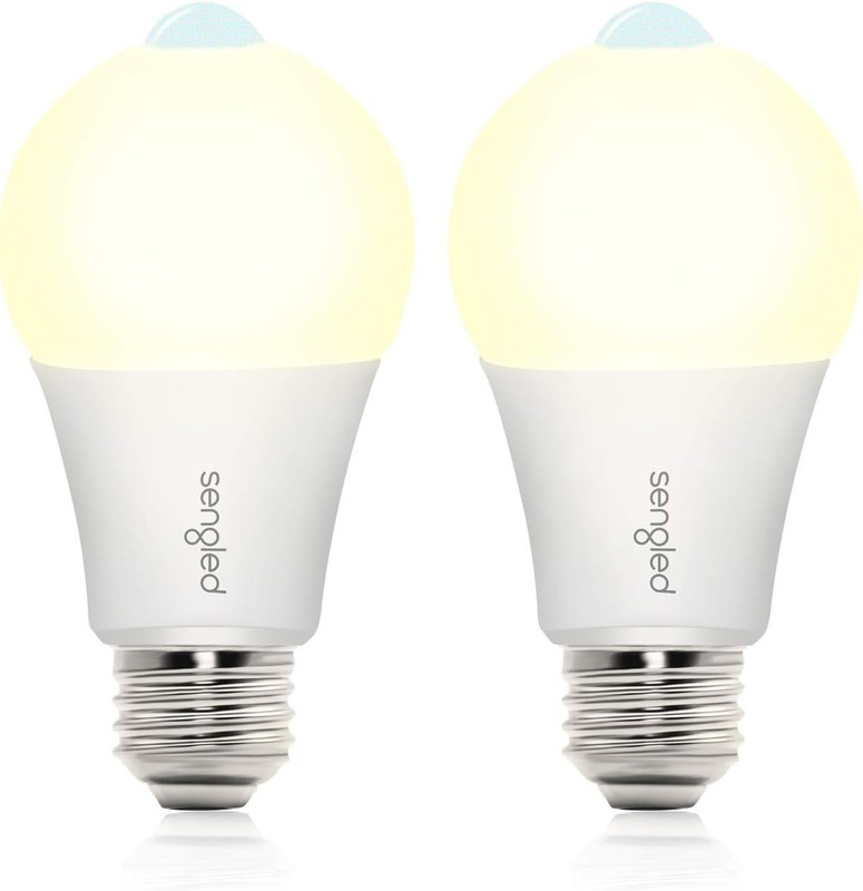 Energy-Saving Motion Sensor Light Bulbs 2 Pack - 11W Soft White, 1200 Lumens gallery