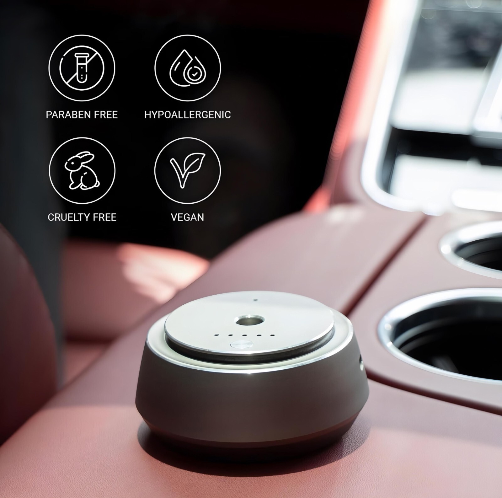 Aroma360 Smart Car Diffuser W/20ml Included / Ultrasonic Scenting Nanotechnology gallery