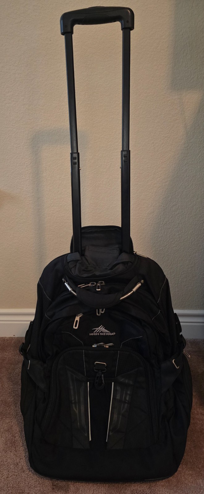 High Sierra Wheeled Daypack Black 4