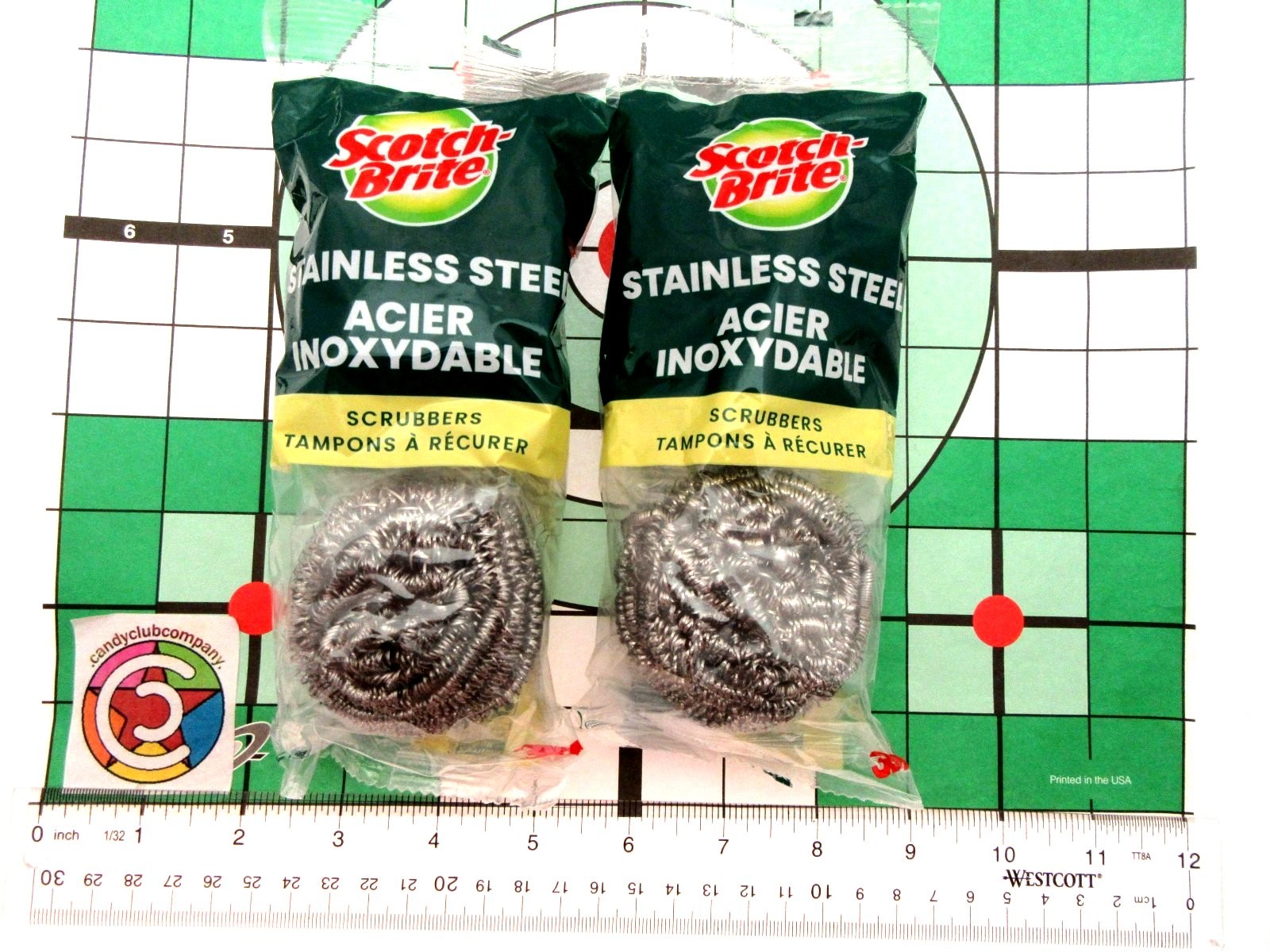 Scotch Brite Stainless Steel Scrubbers Pots Pans Grill and More ~ Lot of 4 gallery
