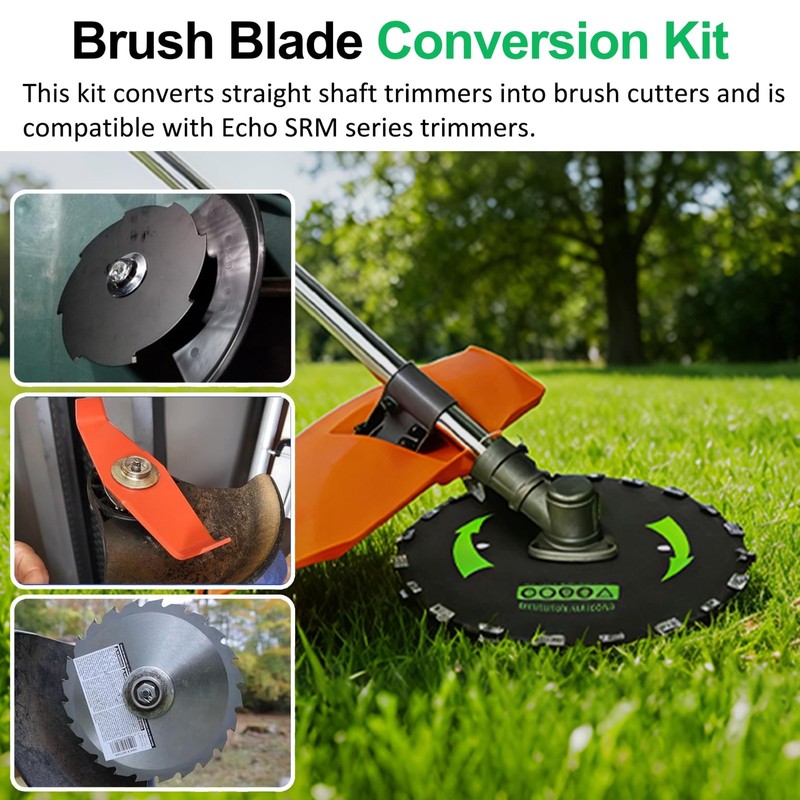 Stainless Steel Blade Hardware Kit for Echo SRM Trimmer, Adapter Plate SRM-225 gallery
