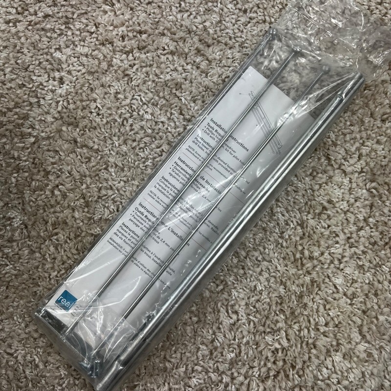 Real Solutions 3 bar Pullout Towel Rack Silver gallery