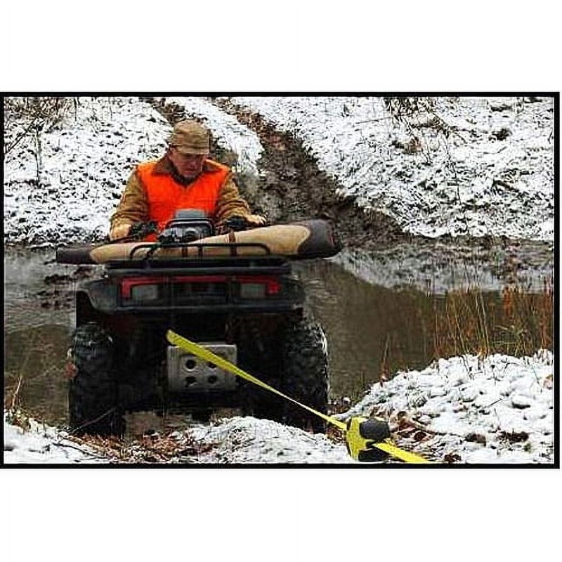 Retractable Tow Strap–14ft, 9000lb Capacity, with Hooks, Commercial Duty, 1 Pack gallery