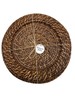 The Jay Companies Round Rattan Brown 13 Inch Charger Set of 4 1660149J gallery