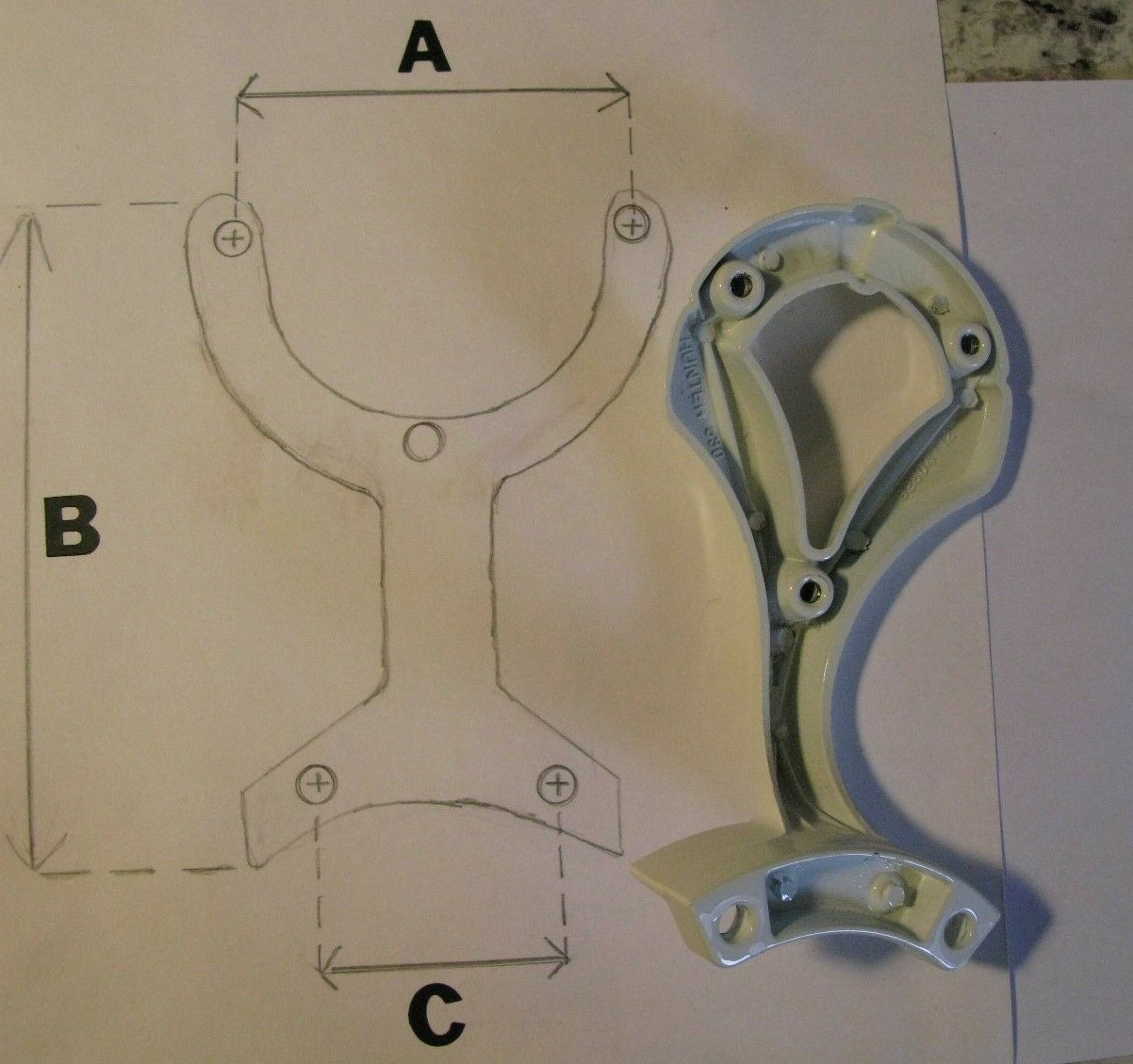 VTG Ceiling Fan Replacement Blade Arms Hunter 92804 series gallery