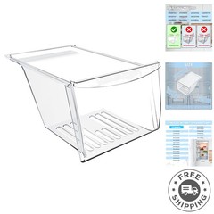 Clear Refrigerator Crisper Drawer Replacement 17 x 11.61 Inches