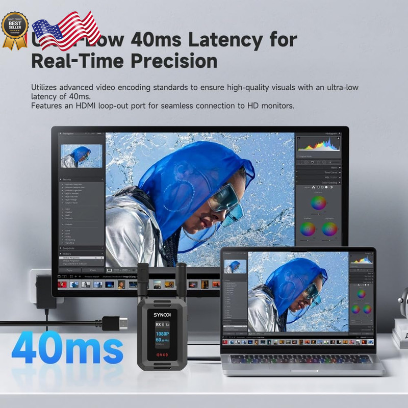 Synco Xvision Video Transmission System HD 300 Meters 1080P 60fps HDMI Transm gallery