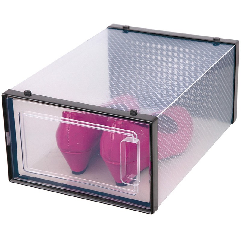 NEW! OnDisplay ClikShoe STACKABLE CLEAR SHOEBOX - CUSTOMIZABLE SHOE STORAGE BOX gallery