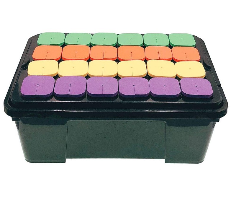 2layered Clone Collars W 2 In Net Pots Reflective Lids Replacement For 24sited gallery