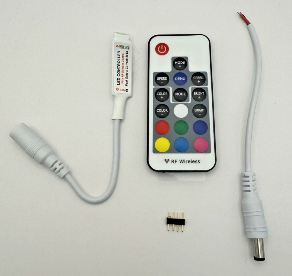 Wireless Controller Receiver 12VDC 4-Pin For RGB LED Light Strip
