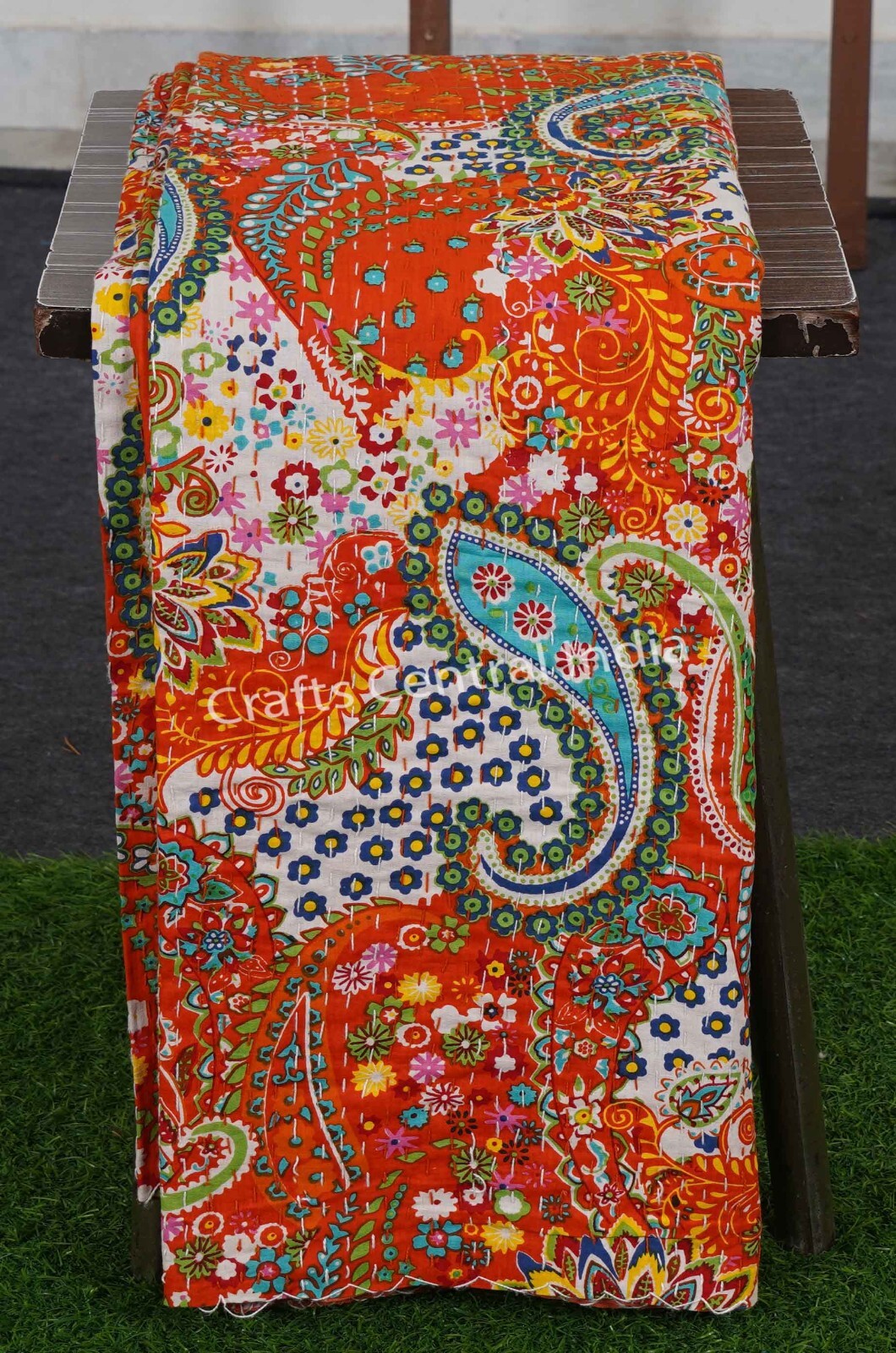 Boho Quilt Handmade Kantha Quilt summer blanket sewing pattern Beach Throw gallery
