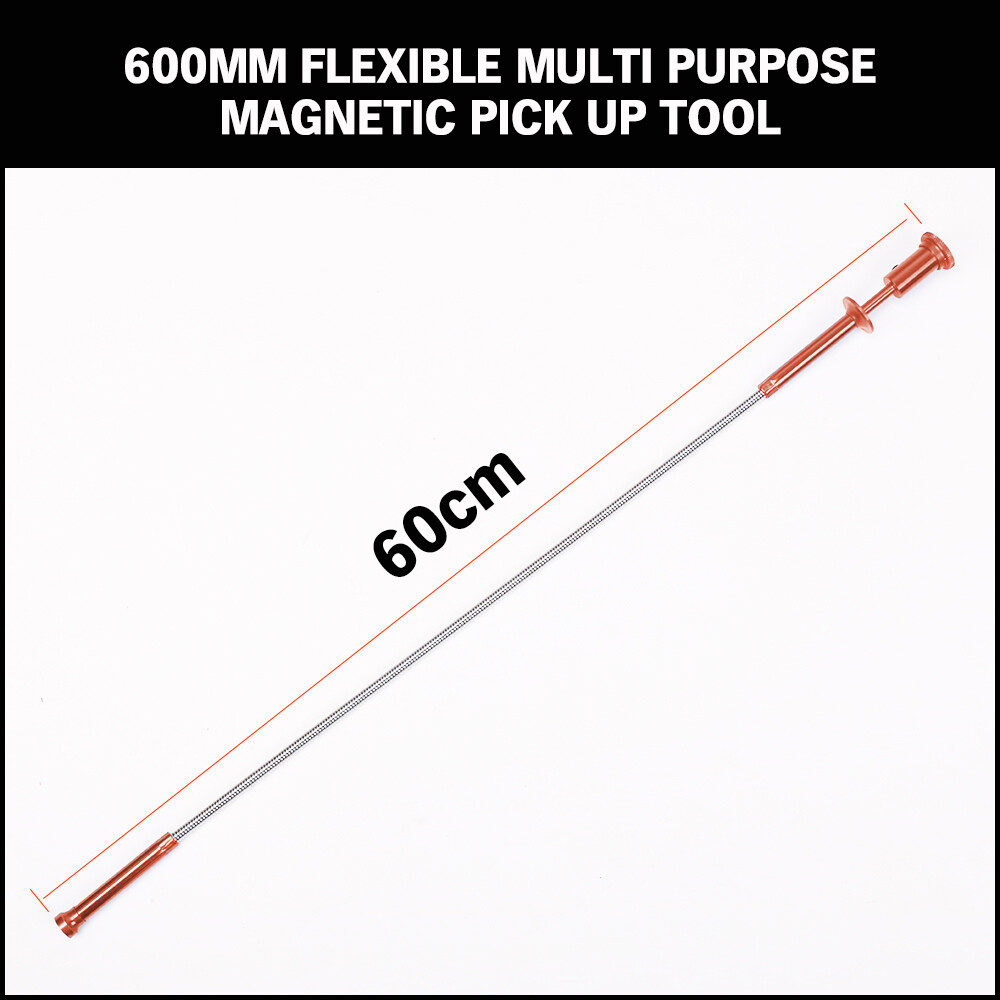 HORUSDY Magnet Pickup Tool Flexible Telescoping Claw LED Light Grabber Extend gallery