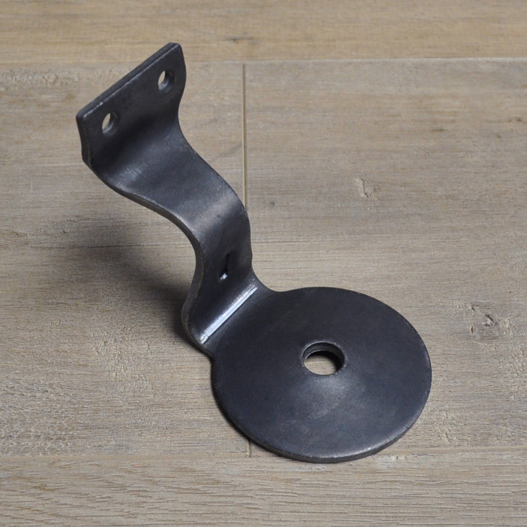 Handrail Bracket Round Hand Rail Balustrade Stair Bannister Wall 3 | 10 Pack gallery