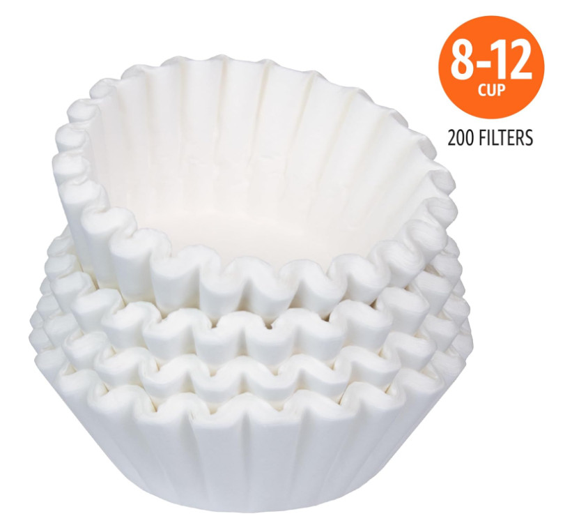 *Coffee Filters 8-12 Cup, 200 Count, Basket Coffee Filter, Paper Filters White.* gallery