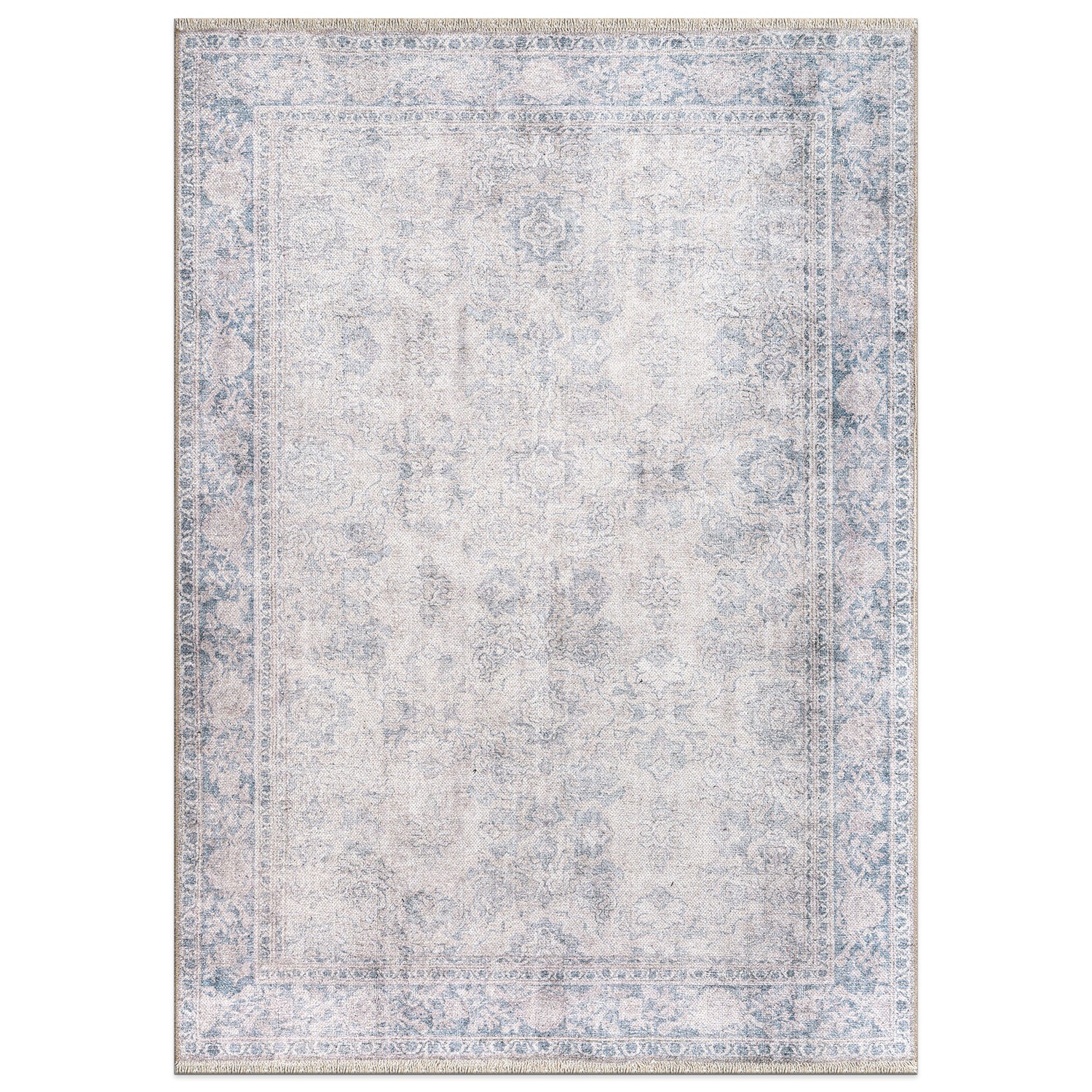 Rugshop Area Rug Transitional Distressed Vintage Machine Washable Bedroom Rugs gallery