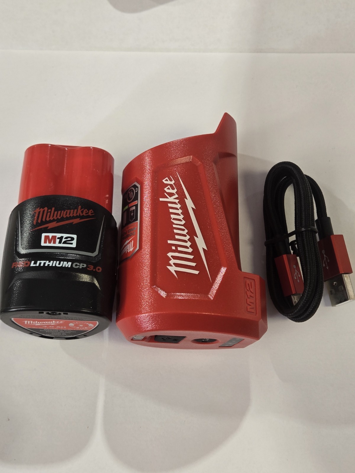 Milwaukee M12 Compact Charger & 3.0 Battery Kit 50-59-2423 with Battery Included gallery