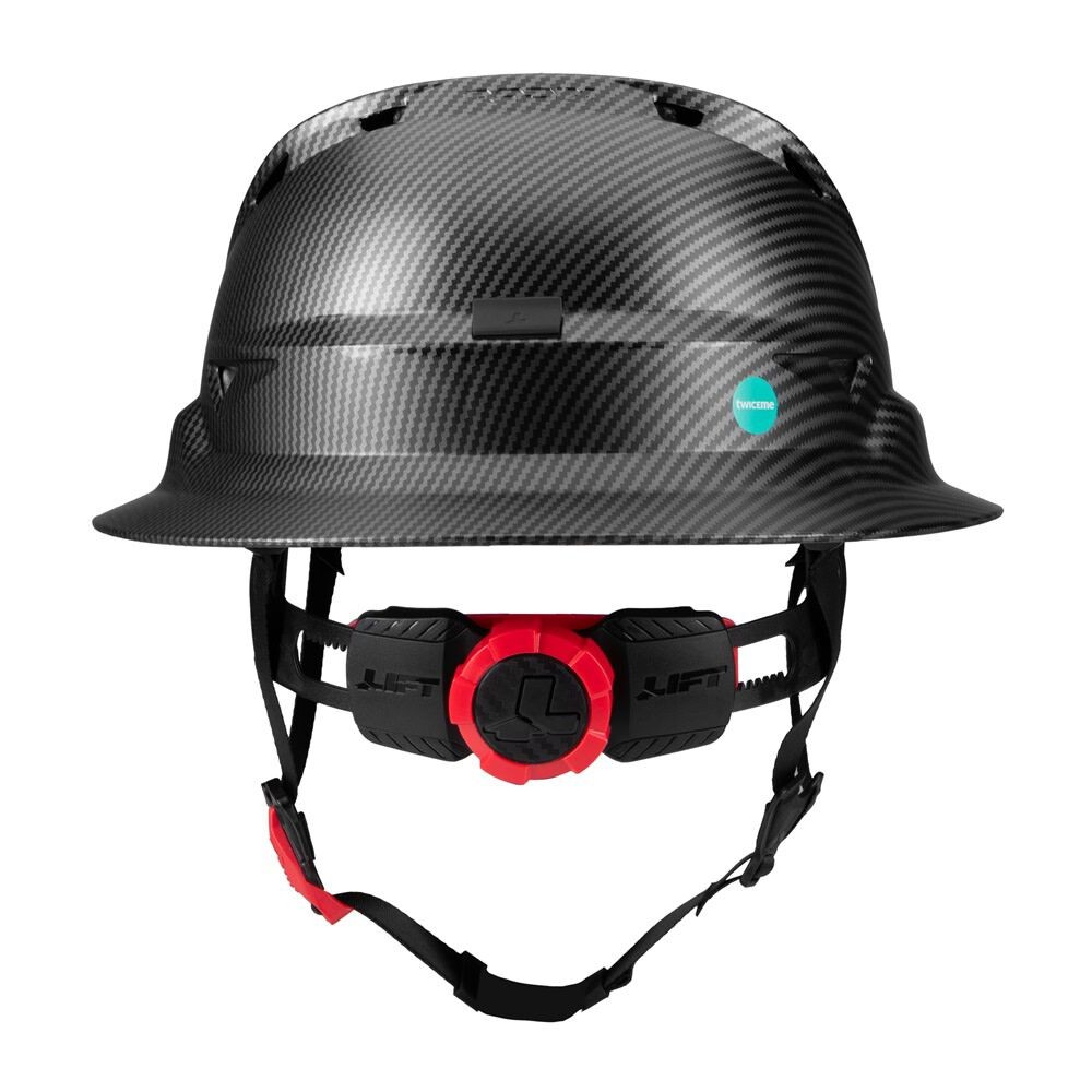 Lift Safety Radix Type 2 Full Brim Hard Hat, Vented, Black Carbon gallery
