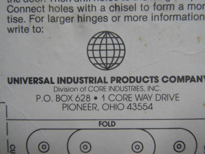 SOSS Invisible Hinge #100 Universal Products Metal Min. 1/2" Wood USA NOS gallery