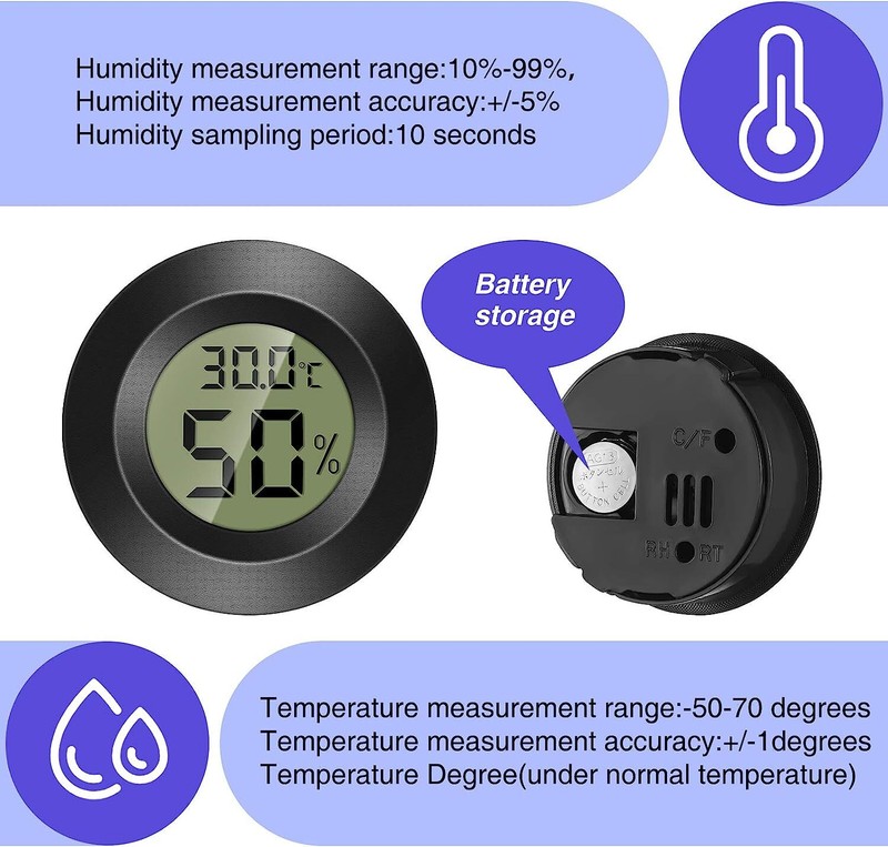 Mini LCD Digital Thermometer Hygrometer Humidity Temperature Meter Indoor Tester gallery