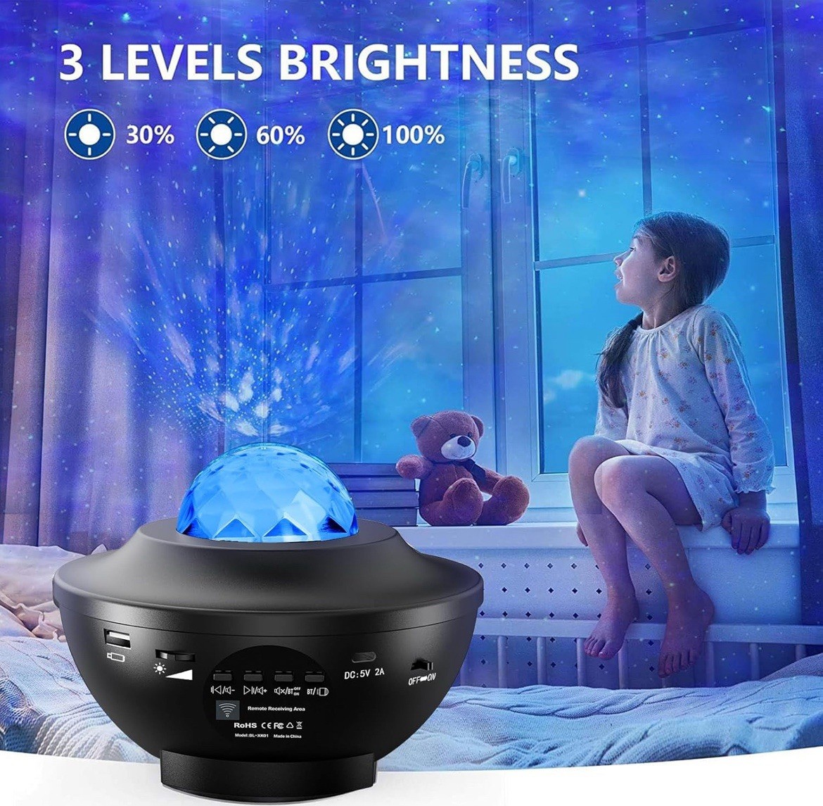 Galaxy Projector with Bluetooth Speaker – Transform Your Room Instantly! 🔊🌠 gallery